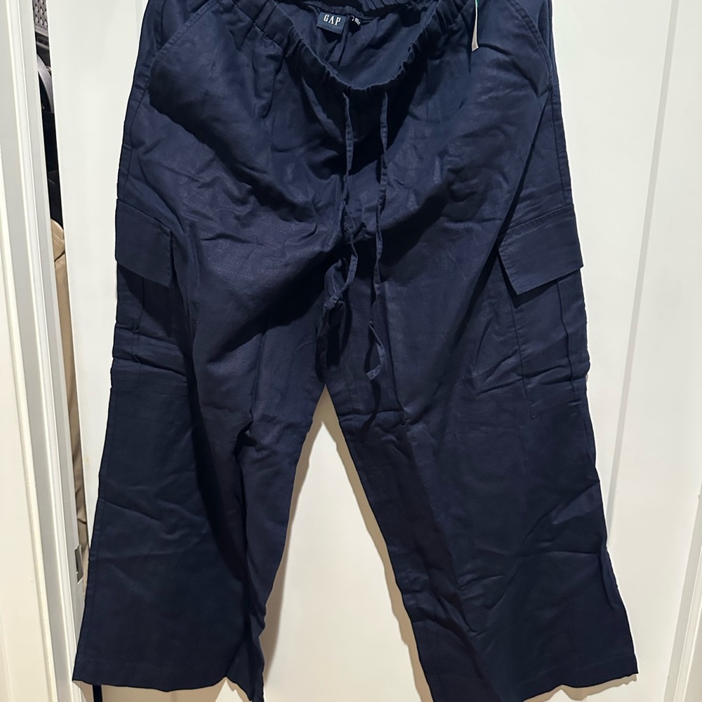 GAP Blue Wide Leg pants with Relaxed Fit